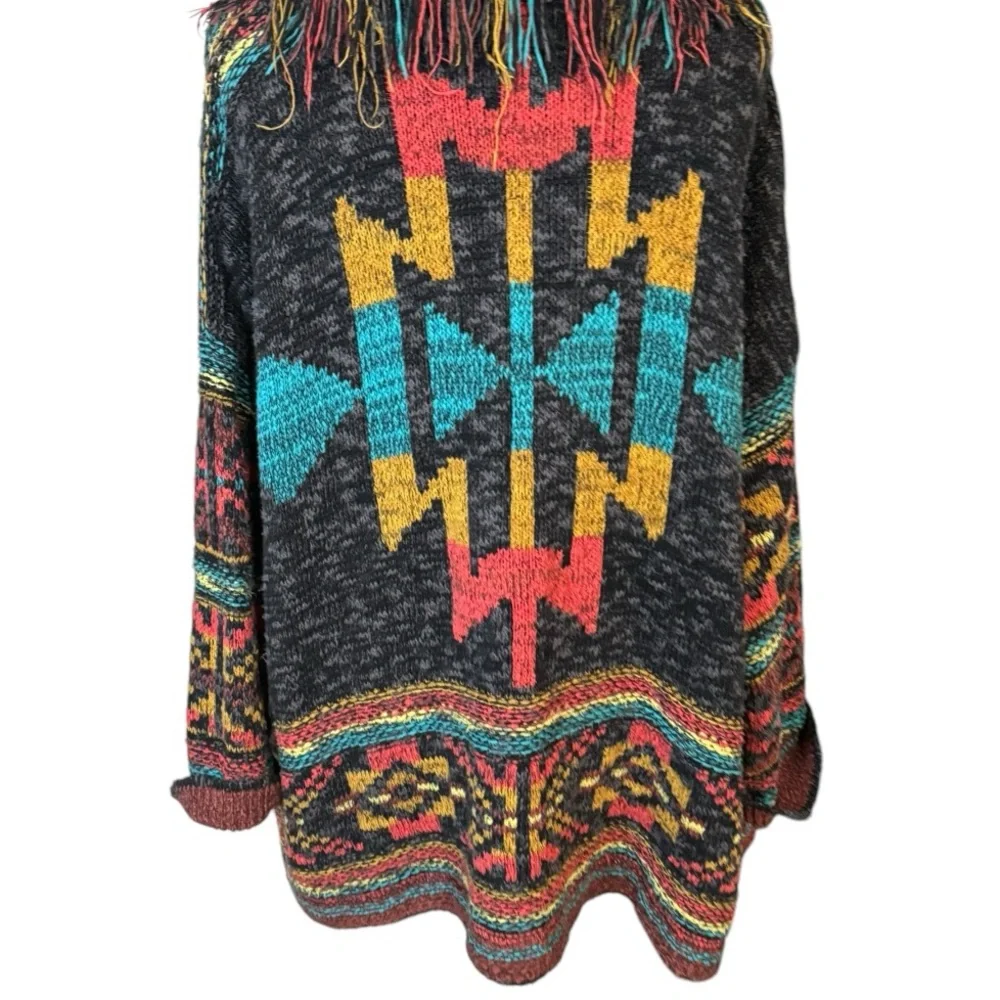 FREE PEOPLE Wild Wild West Cardigan Sweater Sz XS S M Knit Lolli
Coachella Aztec - Picture 12 of 16